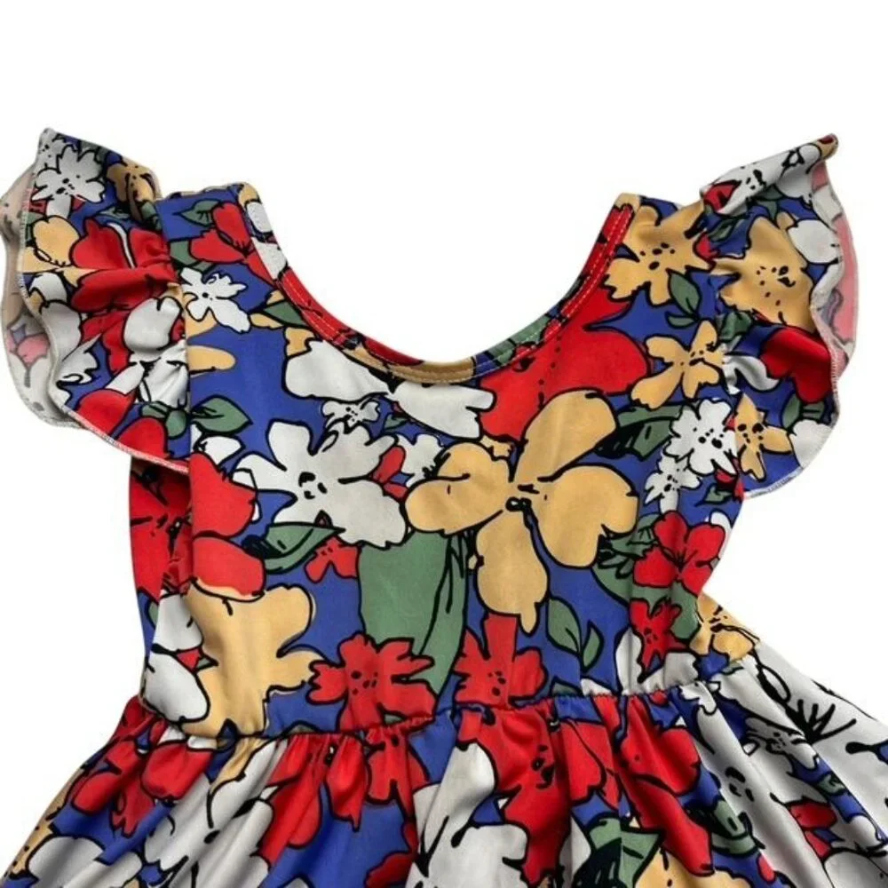 Dot Dot Smile Floral Twirl Dress Size 5-6 Years - Picture 3 of 5